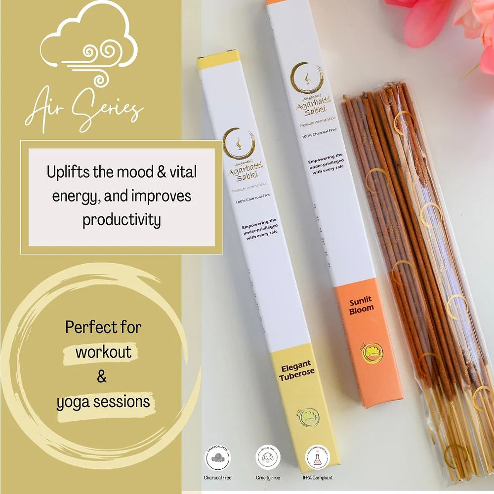 Image of Sunlit Bloom and Elegant Tuberose incense sticks