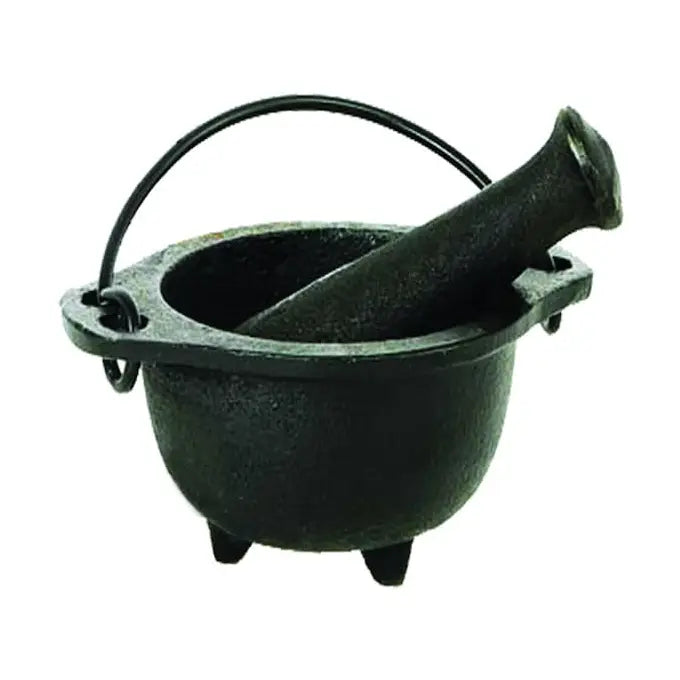 Mortar & Pestle Cast Iron Handle