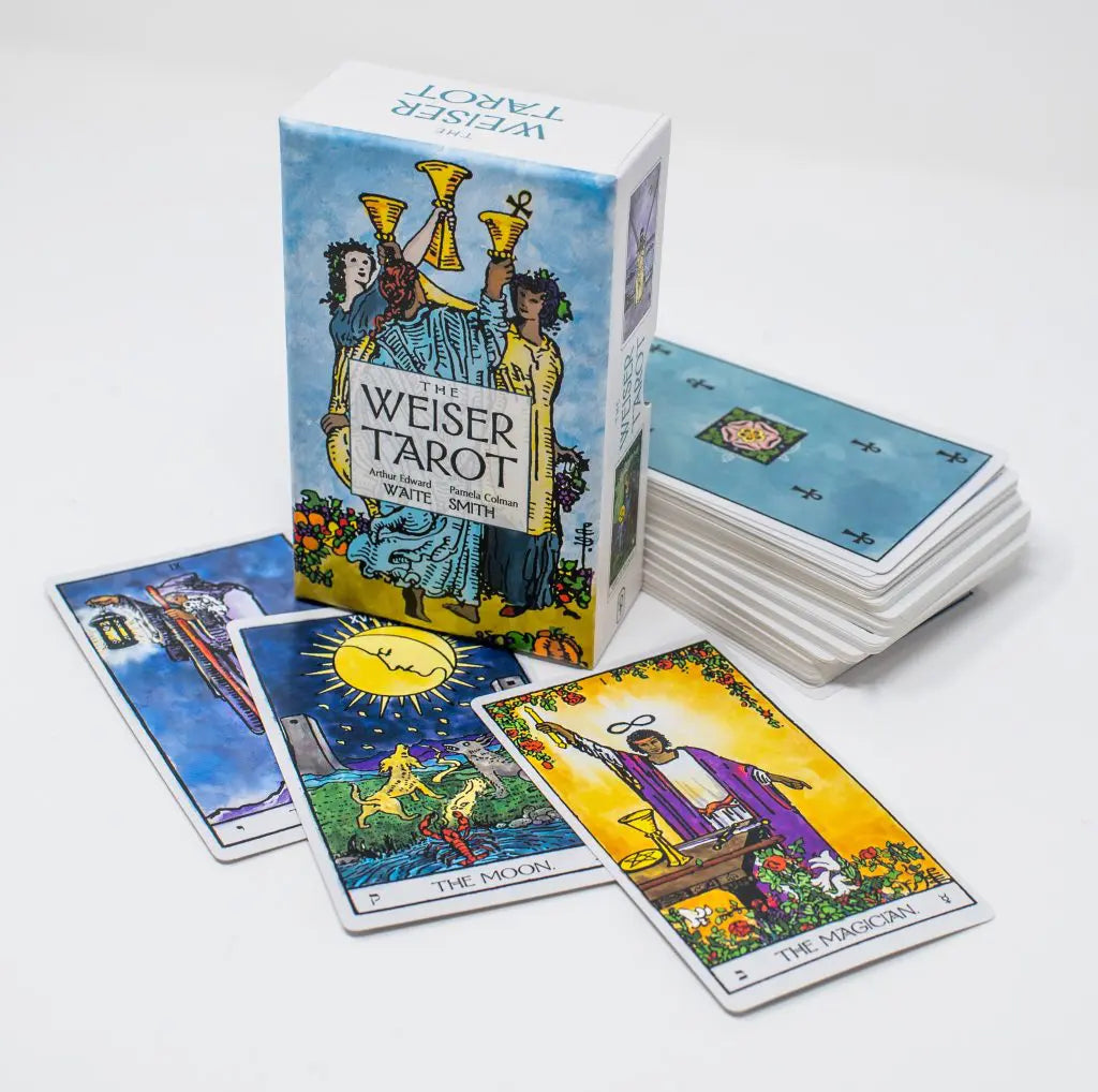 Tarot deck showing various cards