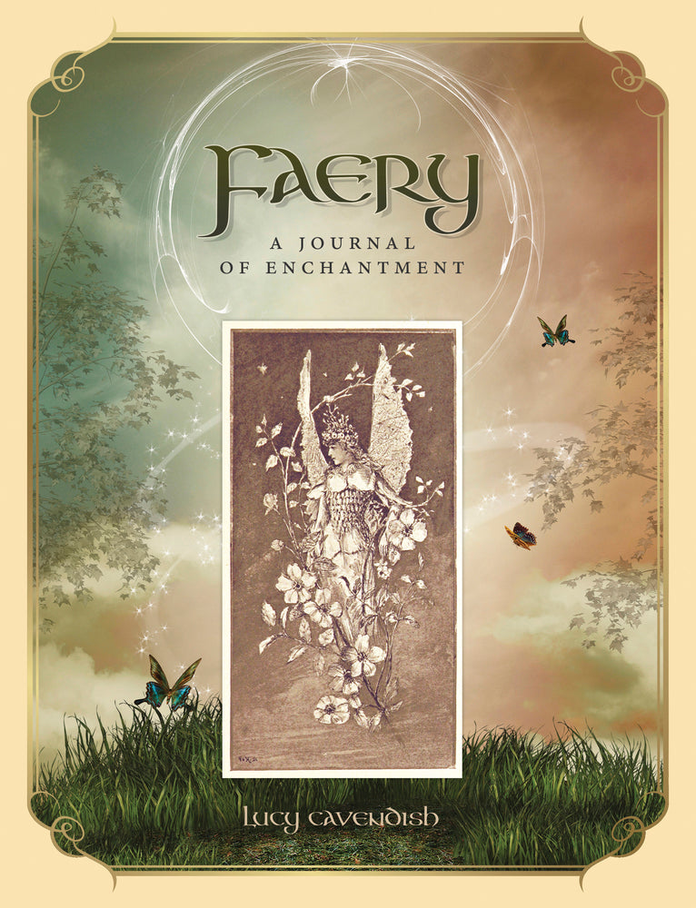 book cover diplayimg grassy hill, trees and art deco faery