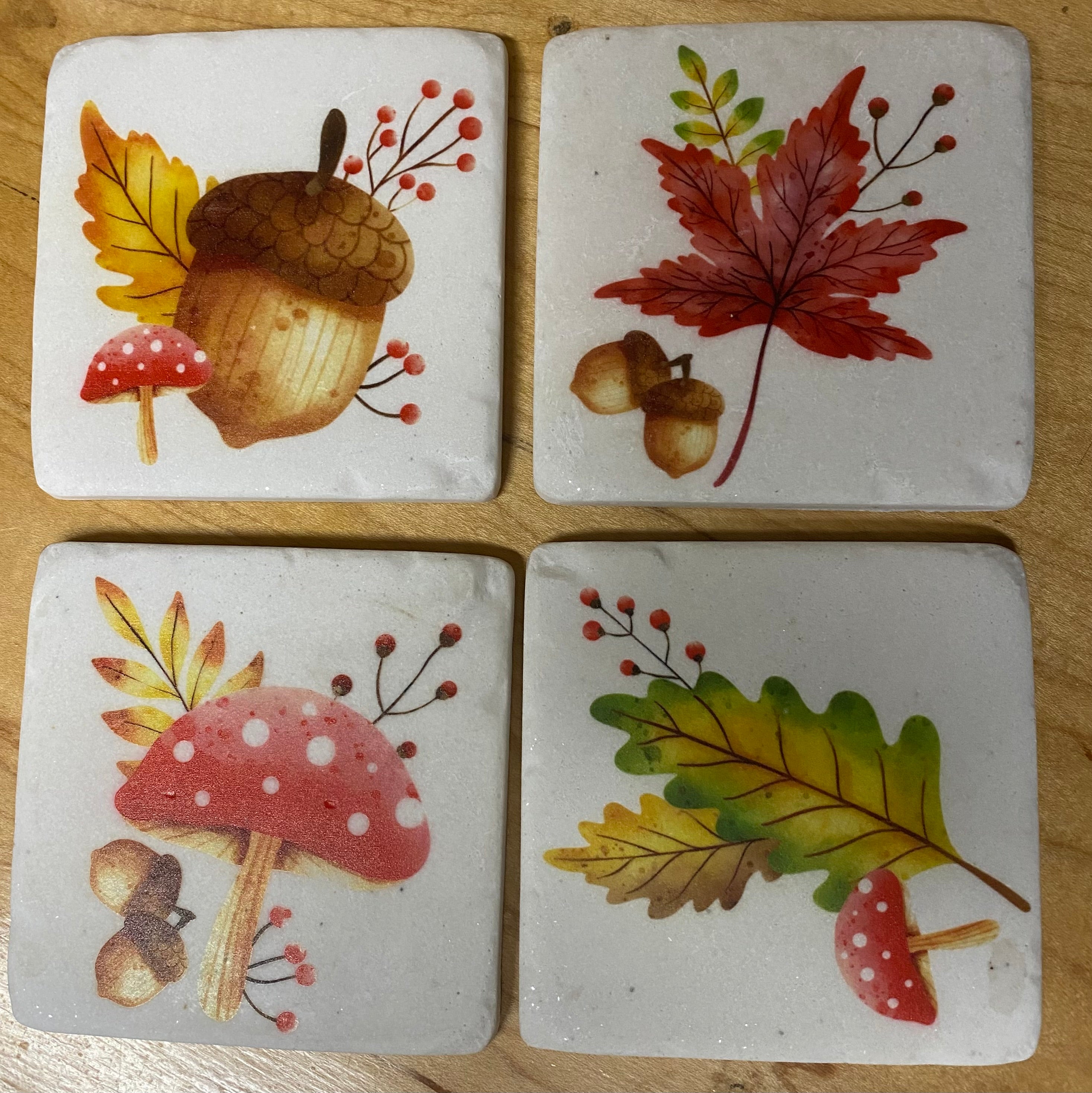 Coaster Autumn Leaves - Herbs and Arts