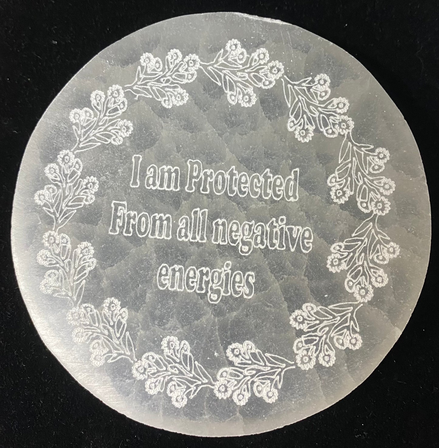 Selenite Charging Plate Protected 10cm