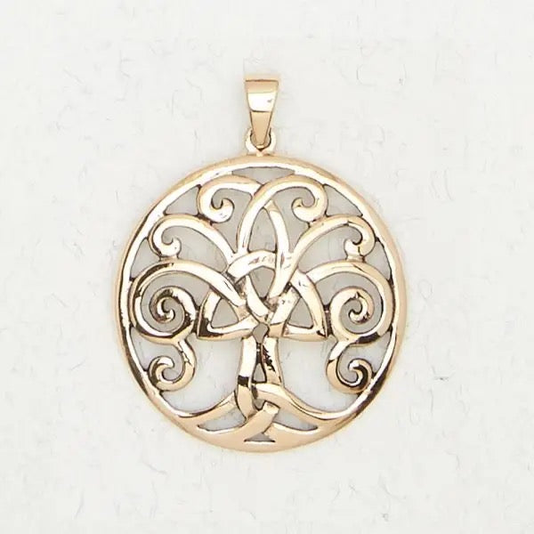 Pendant Tree of Life Triquetra Bronze
