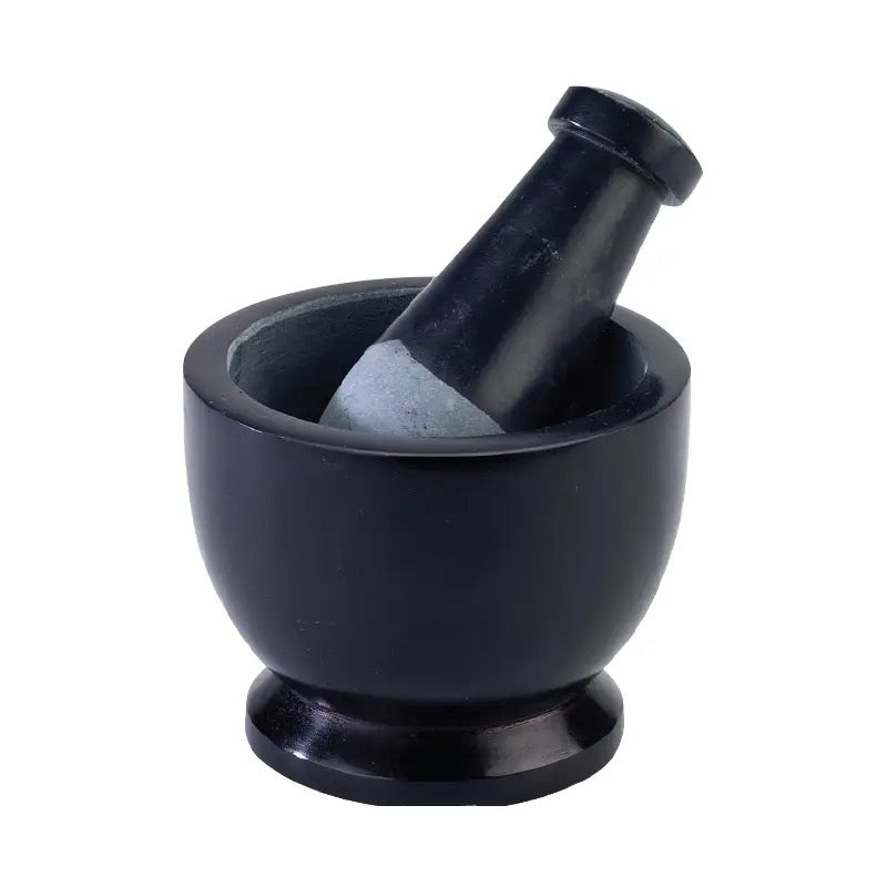 Mortar & Pestle Black 3 inches