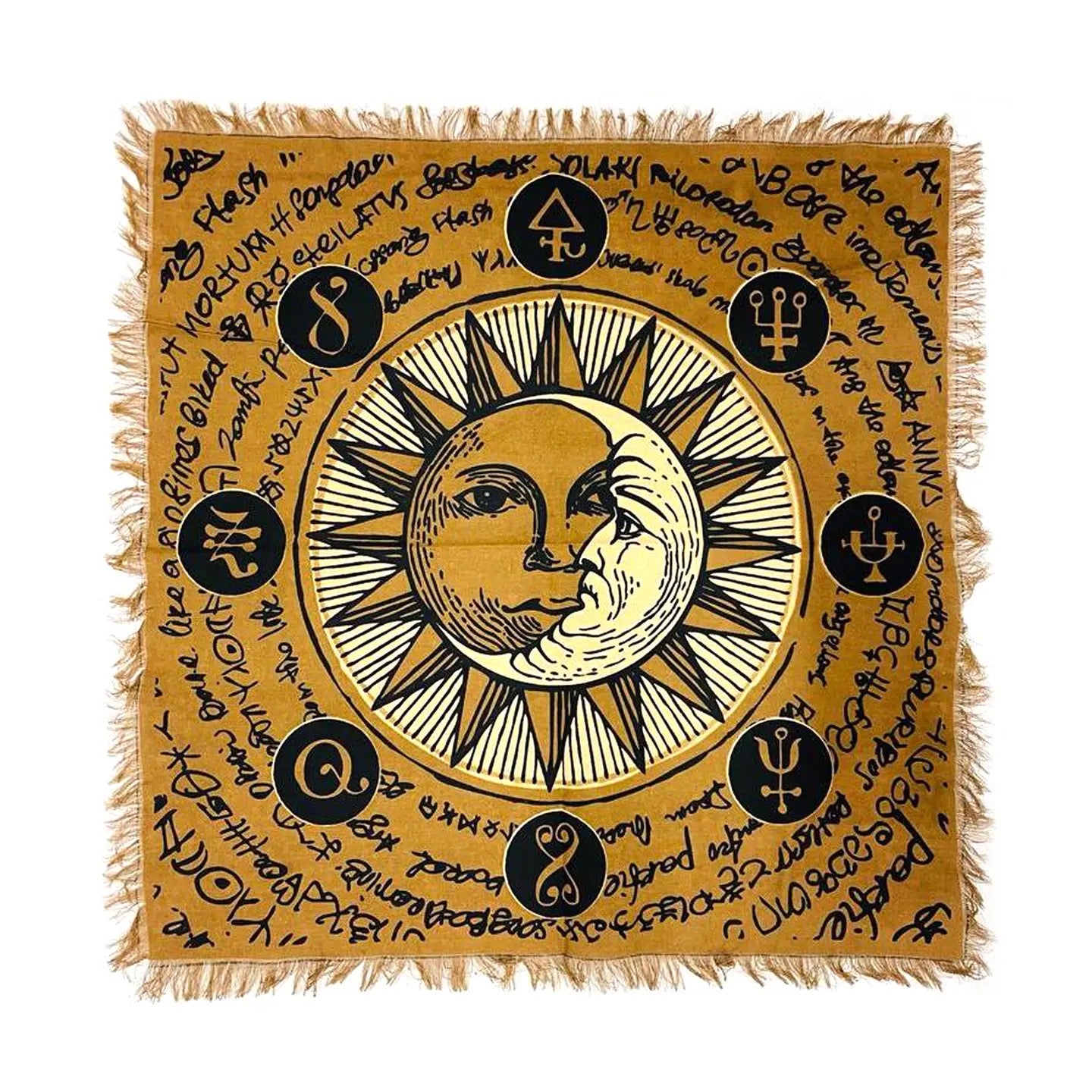 Altar Cloth Sun 18 X 18 yellow