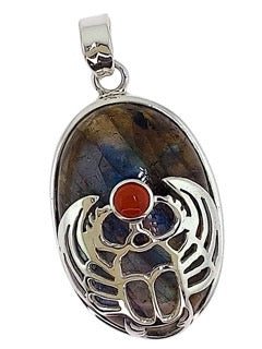 Pendant Labradorite Scarab