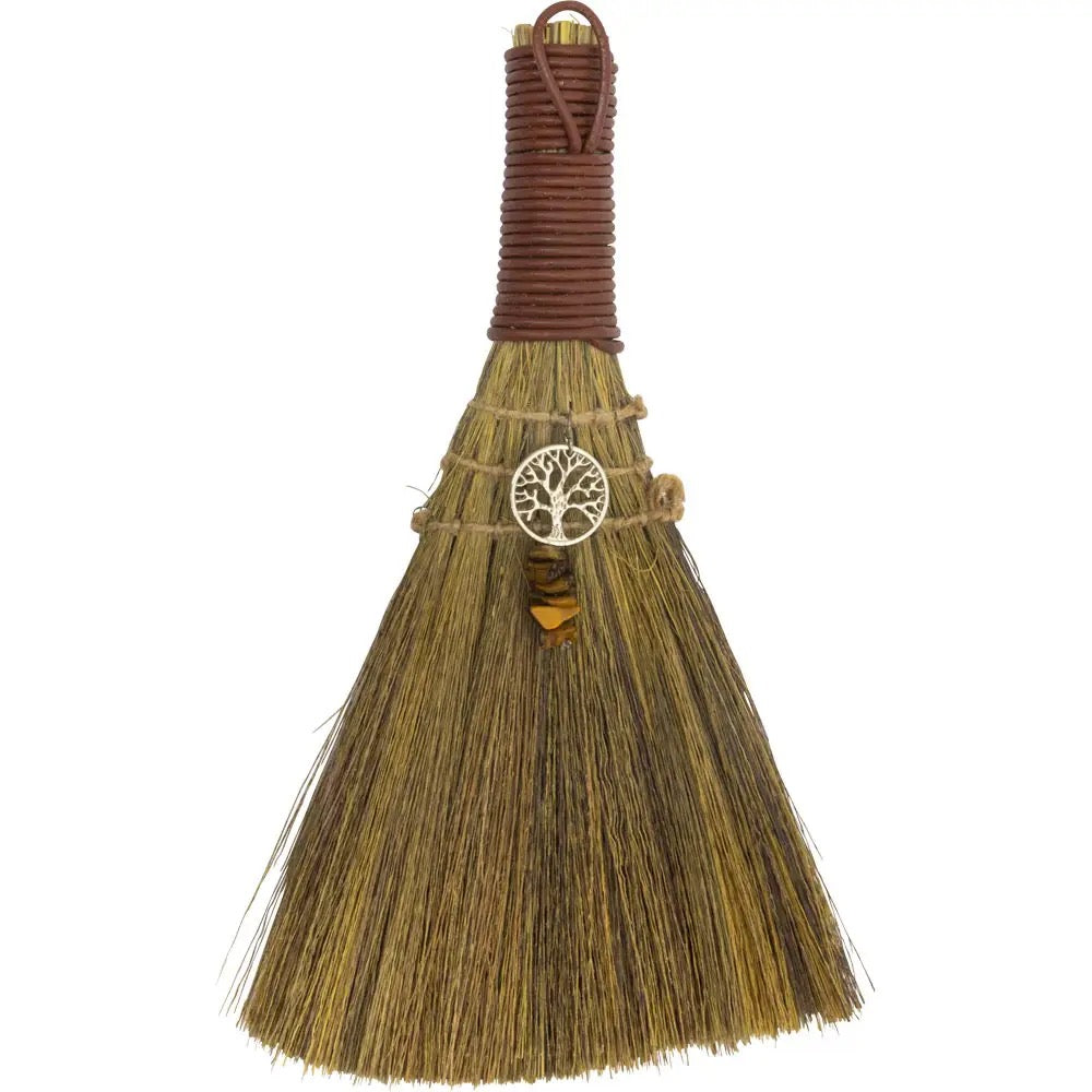 Broom Tree of Life Tiger Eye