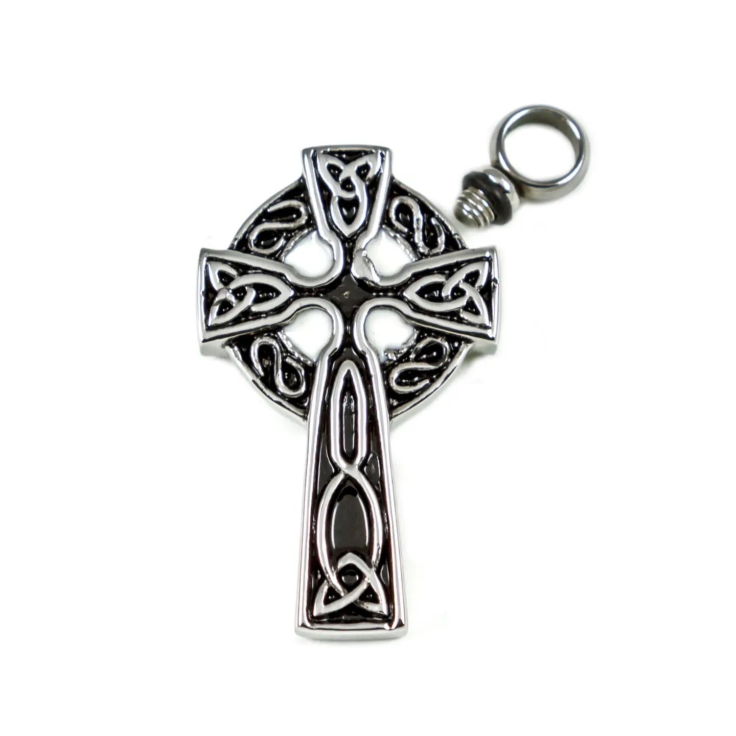 Pendant Celtic Cross Love Vial Top Off