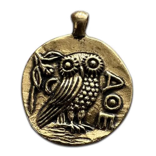 Pendant Owl Athena Goddess Wisdom