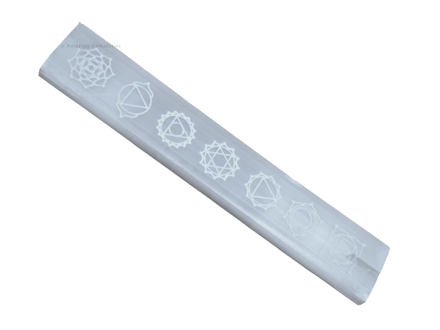 White headband with chakra symbols on a white background
