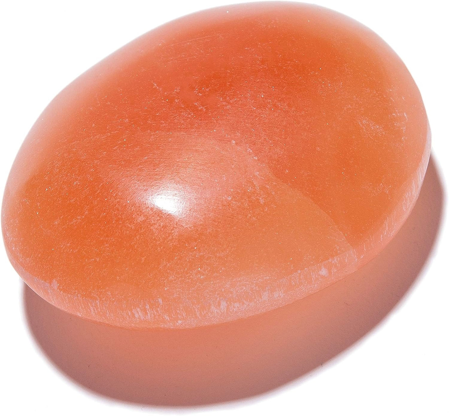 Selenite Palm Stone Orange 6.00