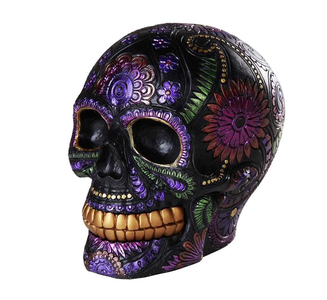 Skull Day of the Dead Purple