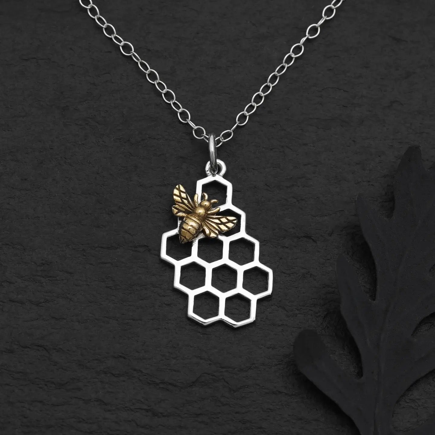 Necklace Honeycomb Bee