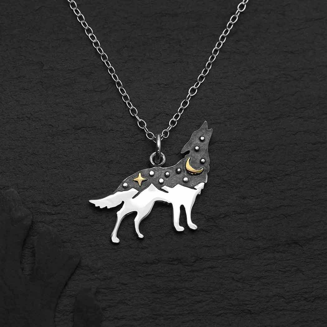 Necklace Wolf Celestial
