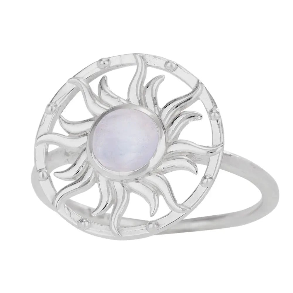 Ring Sun Moonstone