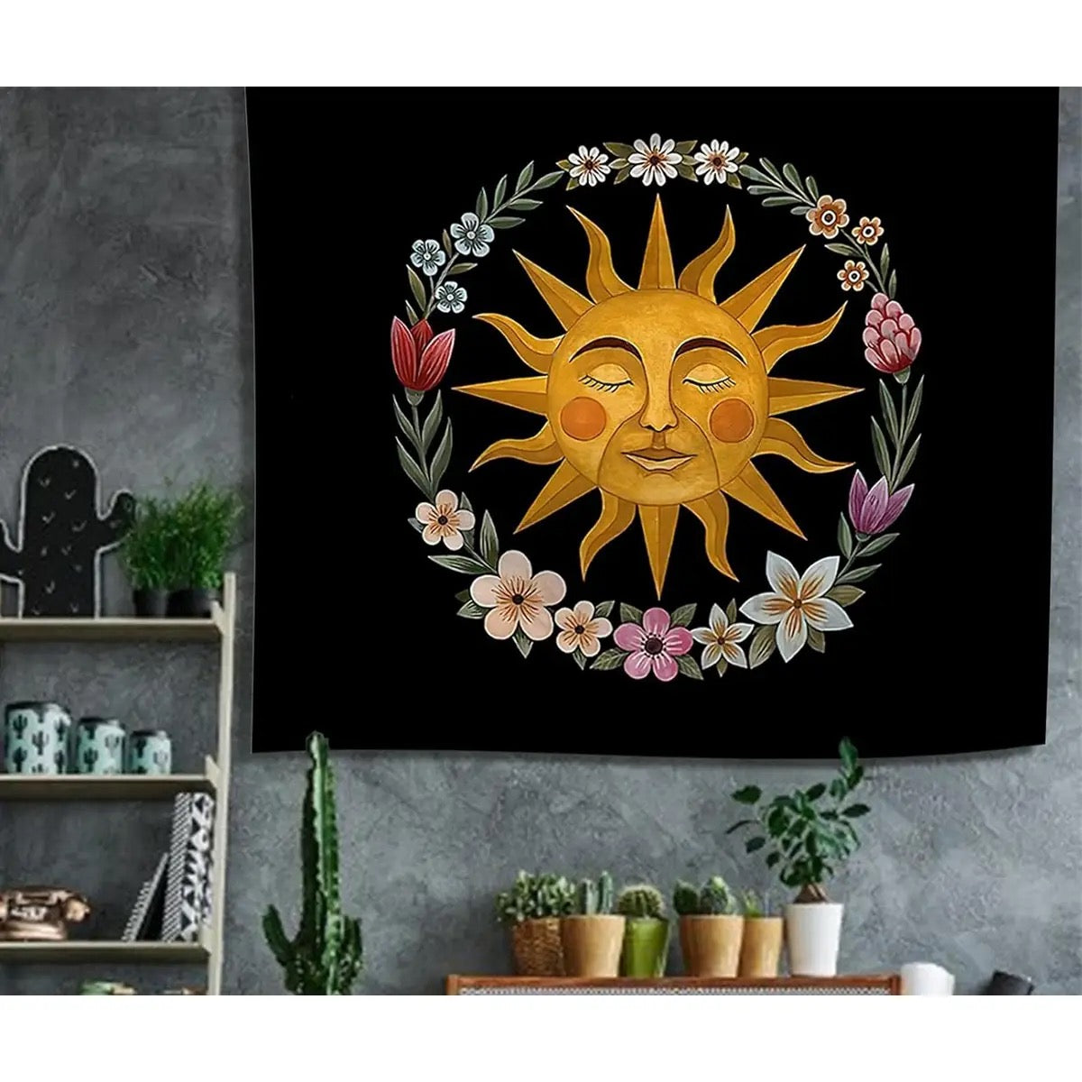 Tapestry Natural Radiance Sun Floral 56 x 50 in