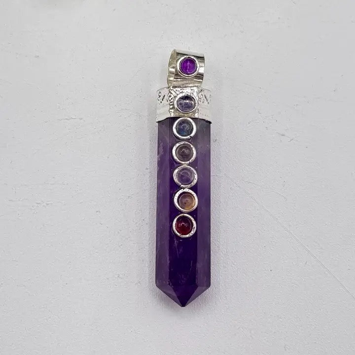 Pendant Amethyst Chakra Point