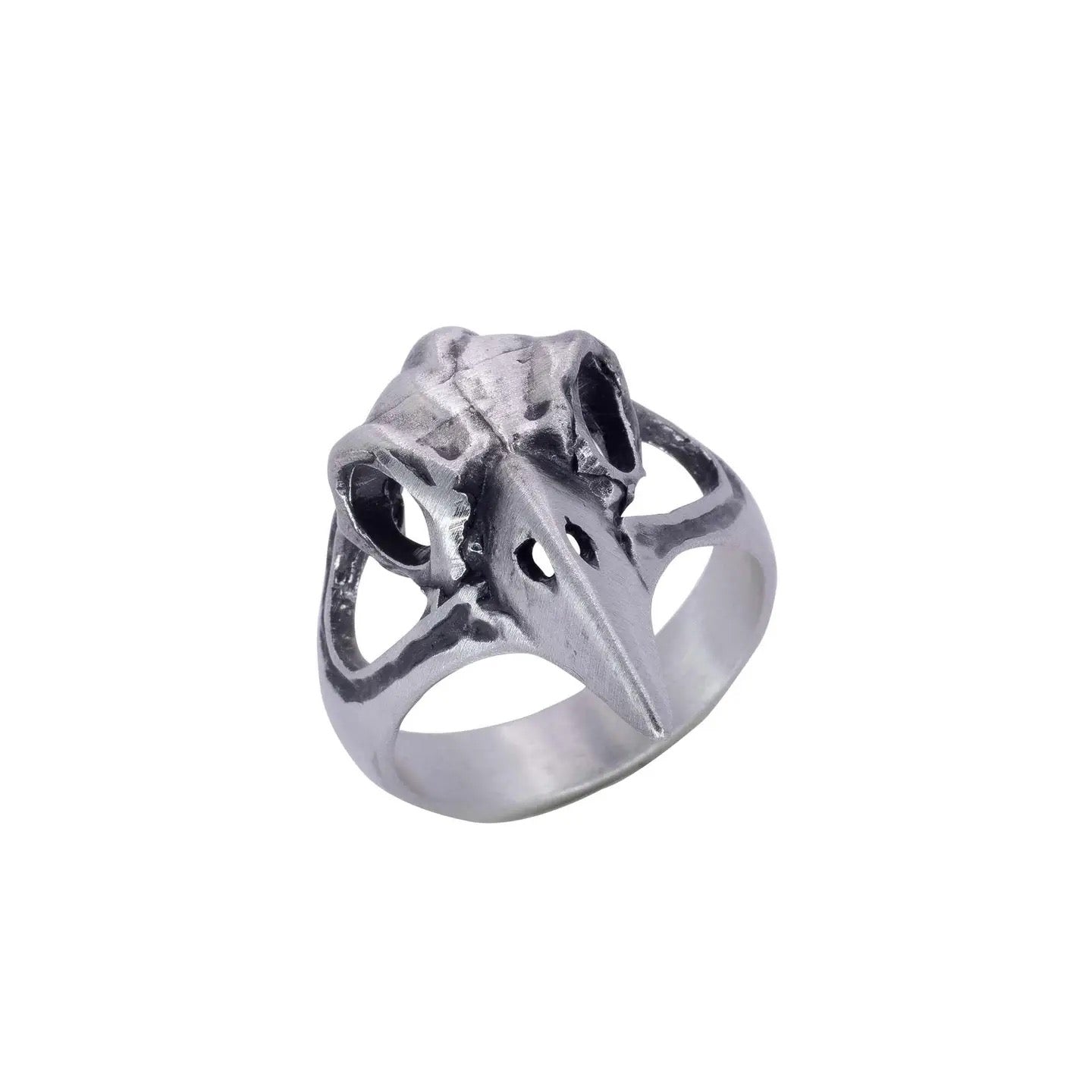 Ring Raven Skull