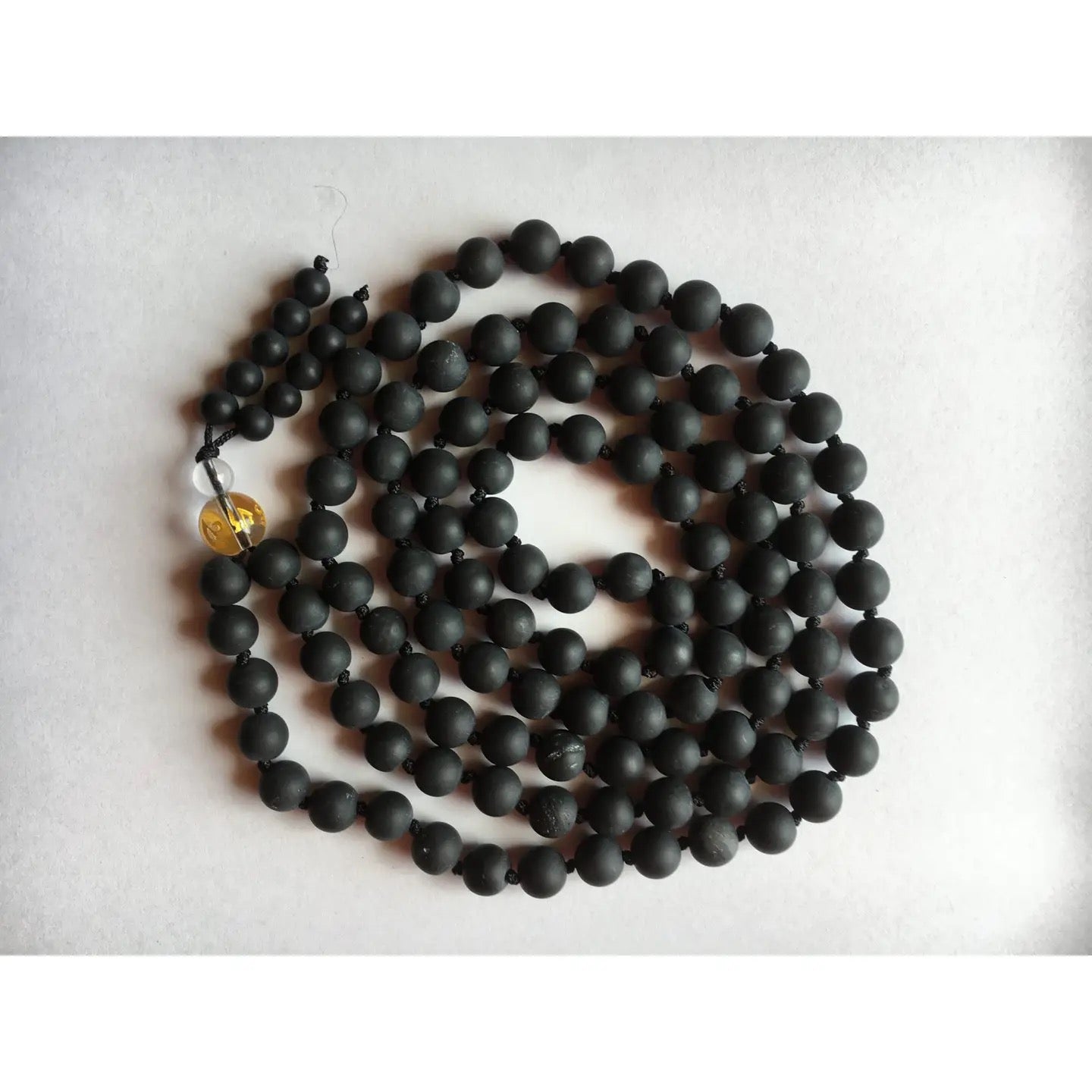 Mala Shungite Chakra Knotted 6mm