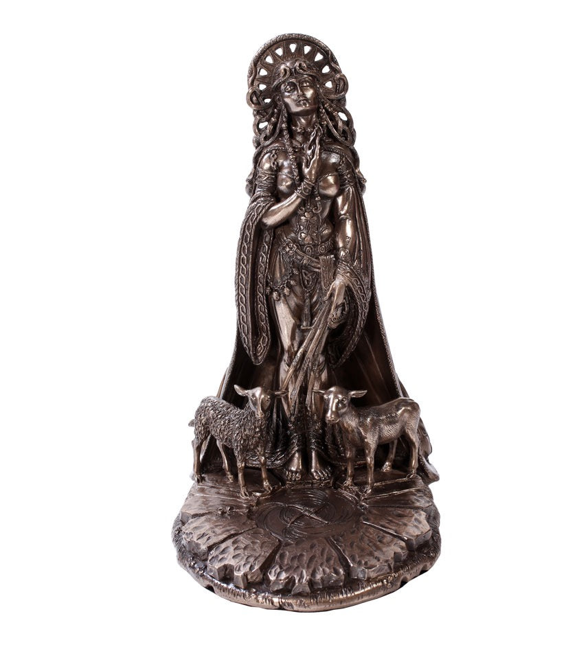 Statue Celtic Goddess Brigid Bronze