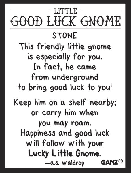 Charm Gnome Good Luck card