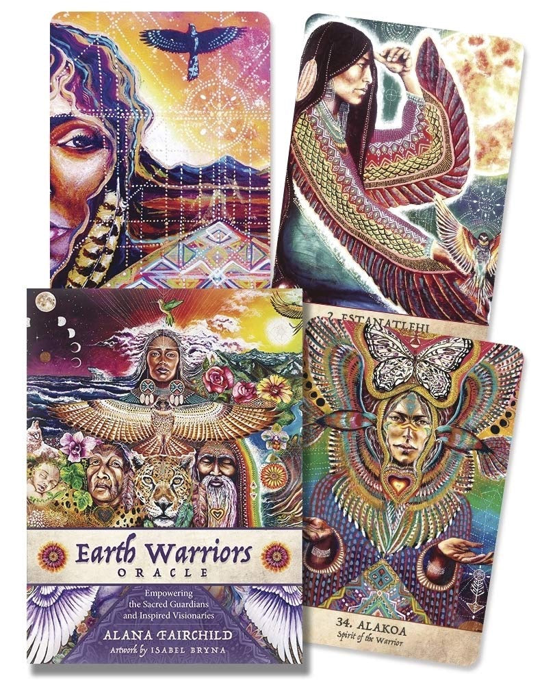sample cards from the Earth Warriors Oracle Deck