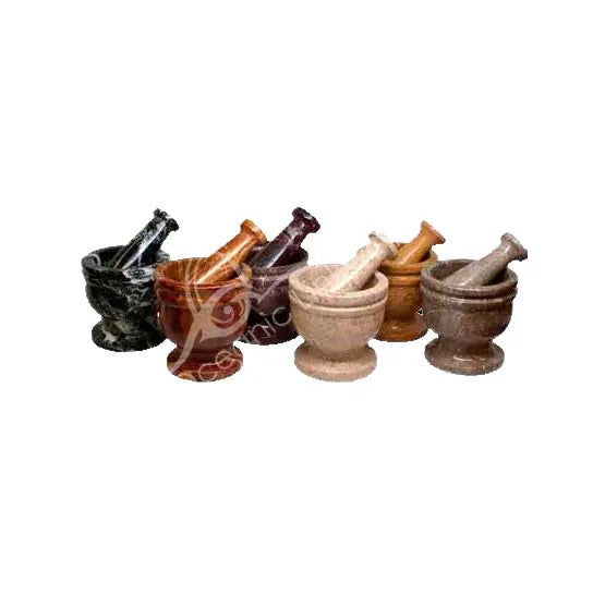 Mortar & Pestle Marble Assorted 4 in