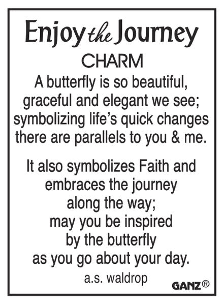 Charm Butterfly Enjoy the Journey Card
