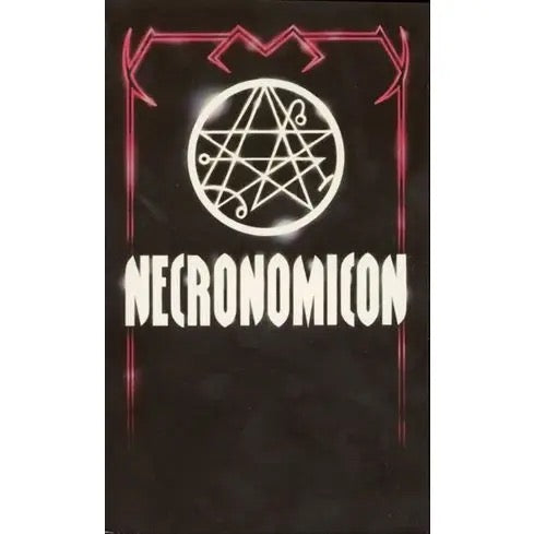 The Necronomicon book cover black