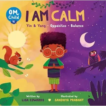 Om Child: I Am Calm book cover yellow and purple