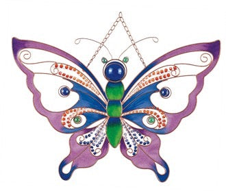 Plaque Butterfly Blue Purple