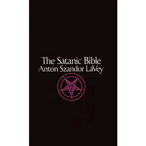 Satanic Bible book cover black
