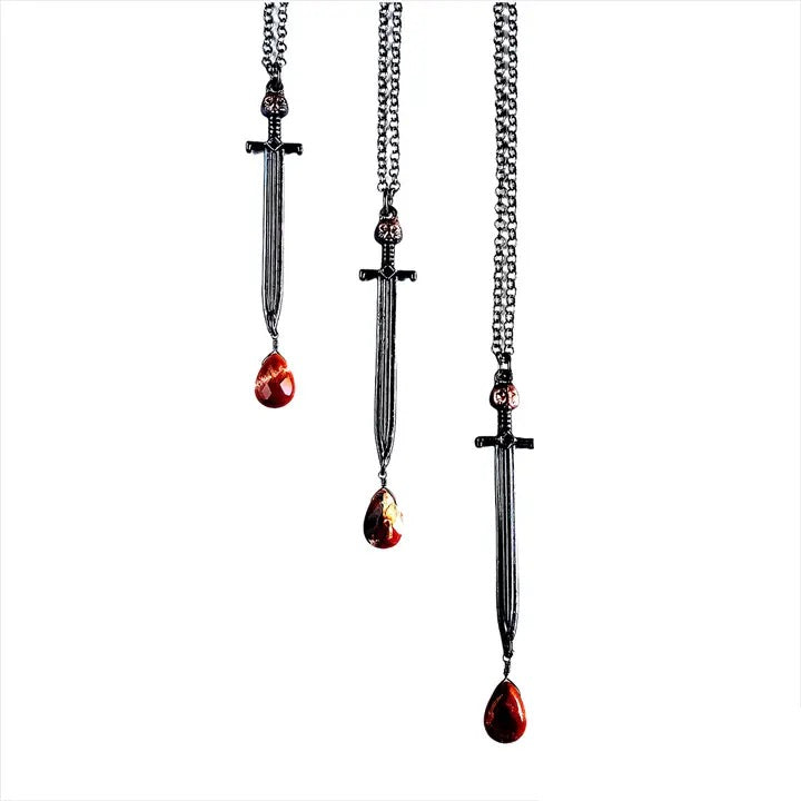 Necklace Sword Blood Drop