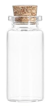 Jar 10ml Glass with Cork Stopper