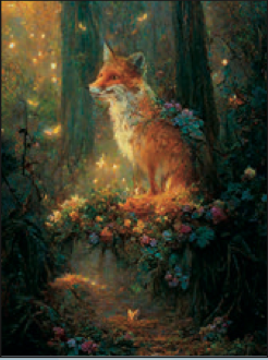 Greeting Card Forest Fox Birthday