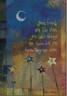 Greeting Card Star Garden Friendship