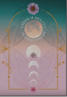 Greeting Card Moon Phases Friendship