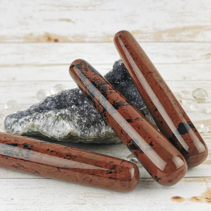 Obsidian Mahogany Massage Wand 4 inch