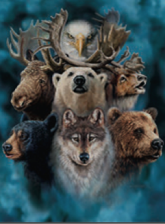 Greeting Card Animal Spirit Blank