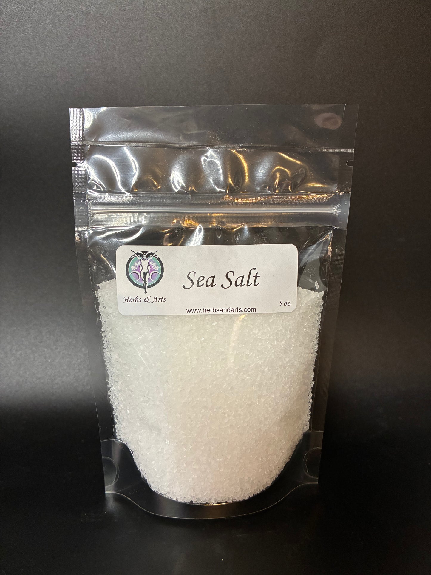 Sea Salt in plastic bag