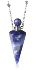 Necklace Pendulum Bottle Sodalite Silver