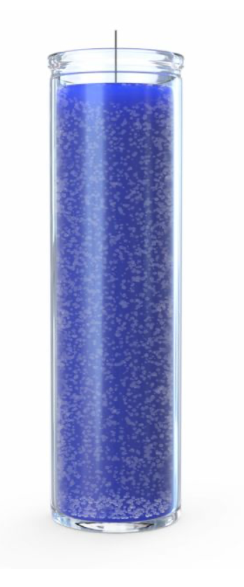 Candle 7 Day Blue