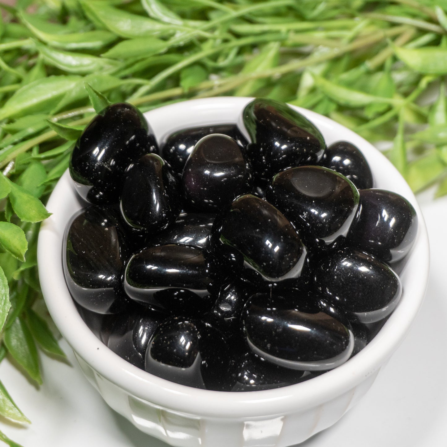 Black Obsidian Tumbled 10-15 mm