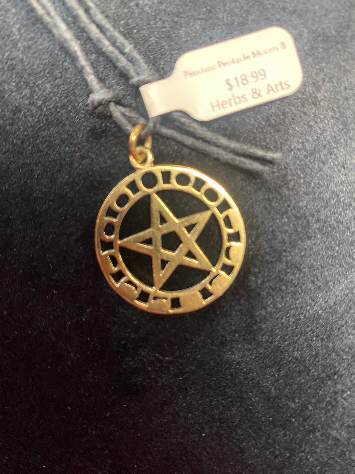 Pendant Pentacle Moons Bronze