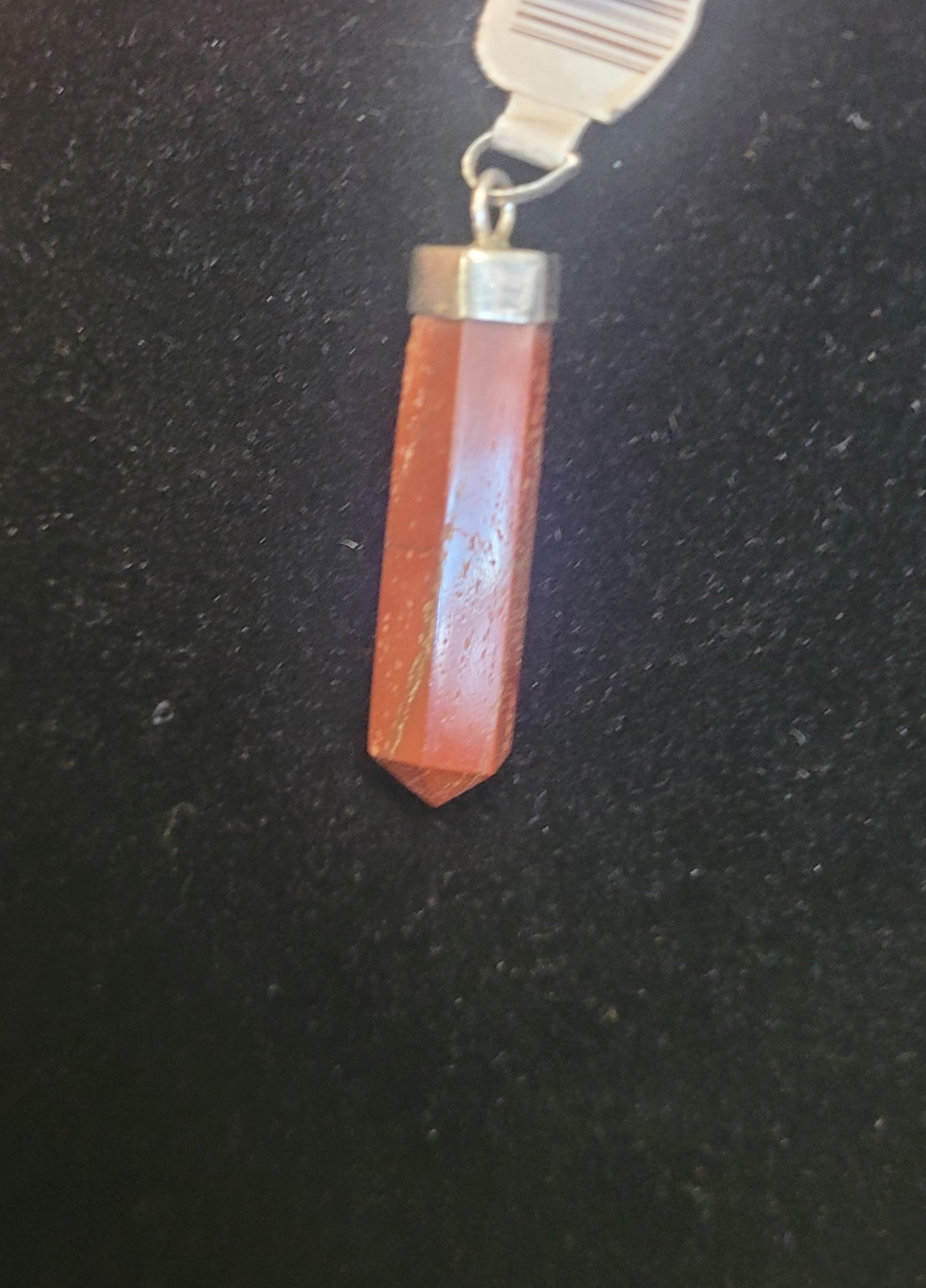 Pendant Red Jasper Crystal Point