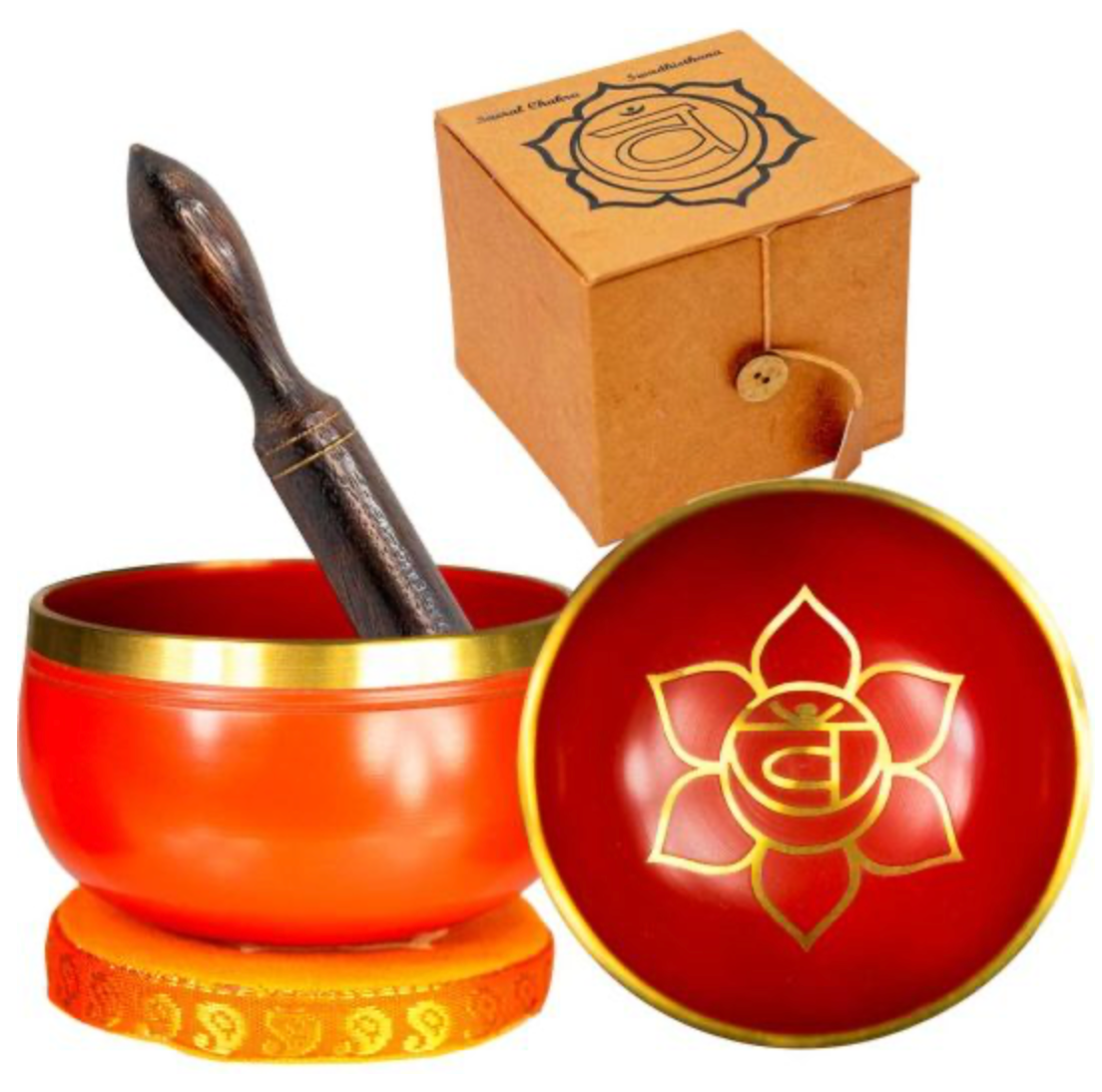 orange singing bowl