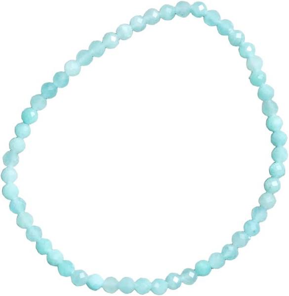 Bracelet Amazonite Faceted 4mm