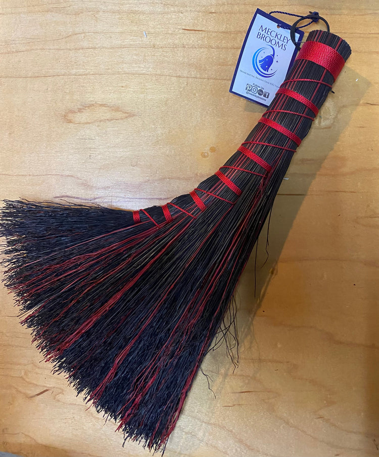 Broom red and black