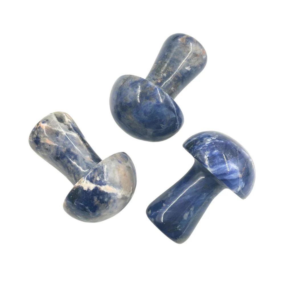 3 Sodalite Mushrooms