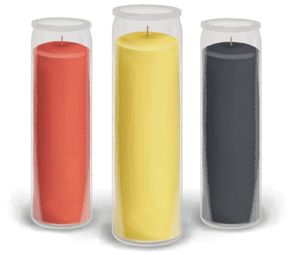 7 Day Candles in Glass jars 3